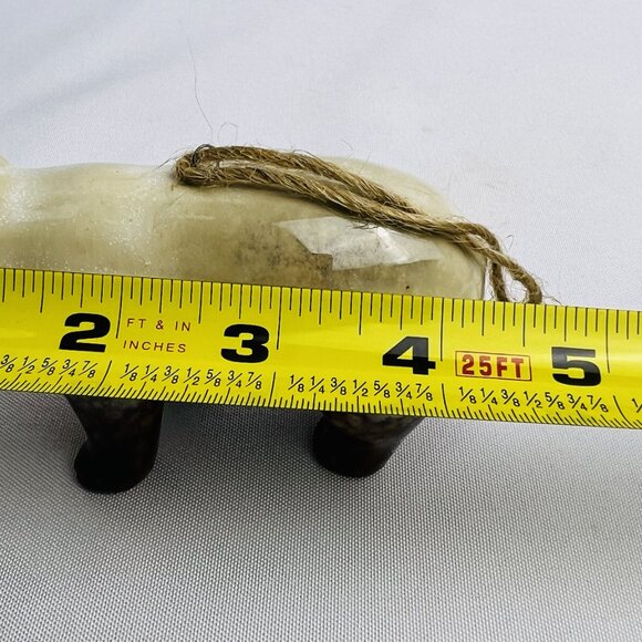 Woodland Style Ceramic White Bear High Gloss Art Pottery Figurine Ornament - Picture 7 of 8